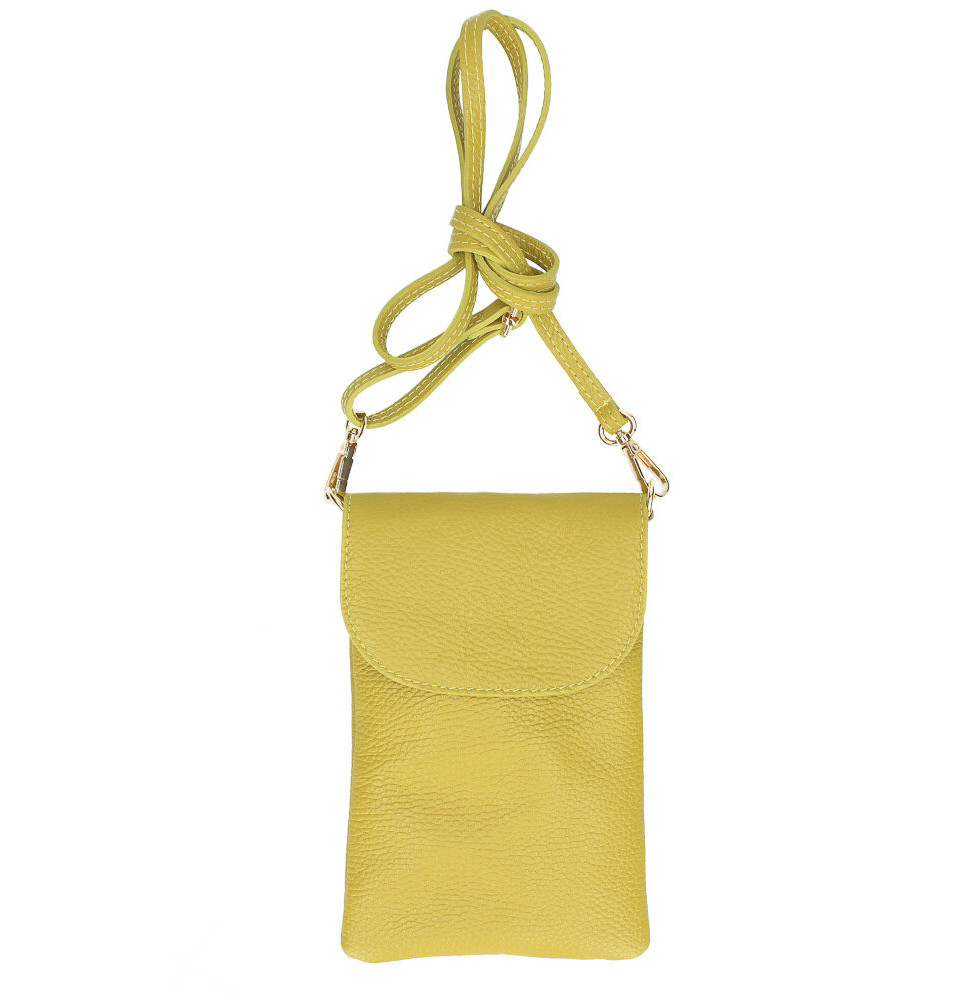 Bőr telefontok 297 okker Made in Italy