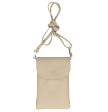 Bőr telefontok 297 szürkésbarna Made in Italy