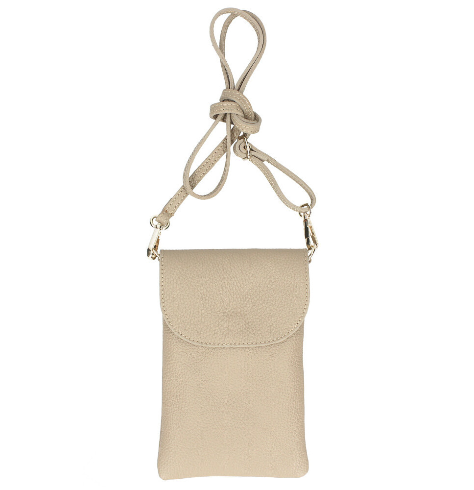 Bőr telefontok 297 szürkésbarna Made in Italy