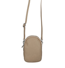 Bőr telefontok 273 sötét szürkésbarna Made in Italy