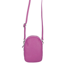 Bőr telefontok 273 fukszia Made in Italy