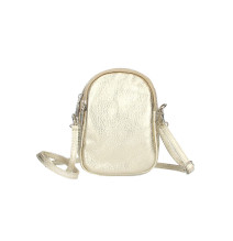 Bőr telefontok 273 aranysárga Made in Italy