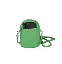 Bőr telefontok 273 zöld Made in Italy