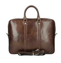 Bőr aktatáska 380 barna Made in Italy