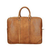 Bőr aktatáska 380 konyak Made in Italy