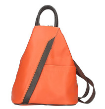 Narancssárga bőr hátizsák, Olaszországban gyártva