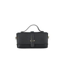 Bőr kézitáska 287 feketé Made in Italy