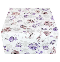 Asztali futó lila virágok