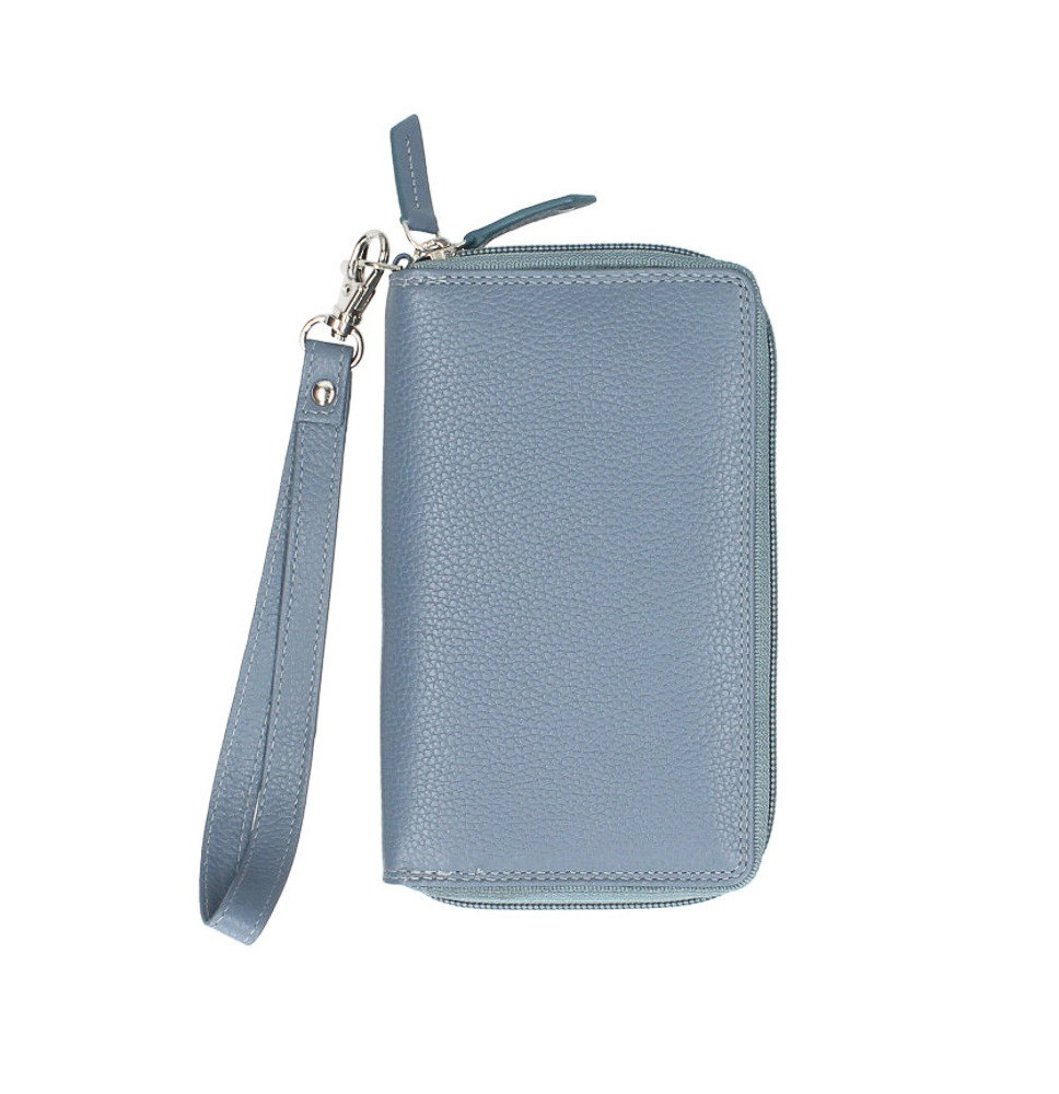 Bőr pénztárca 290 égszínkék