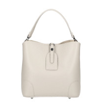 Bőr kézitáska 307 bézs Made in Italy