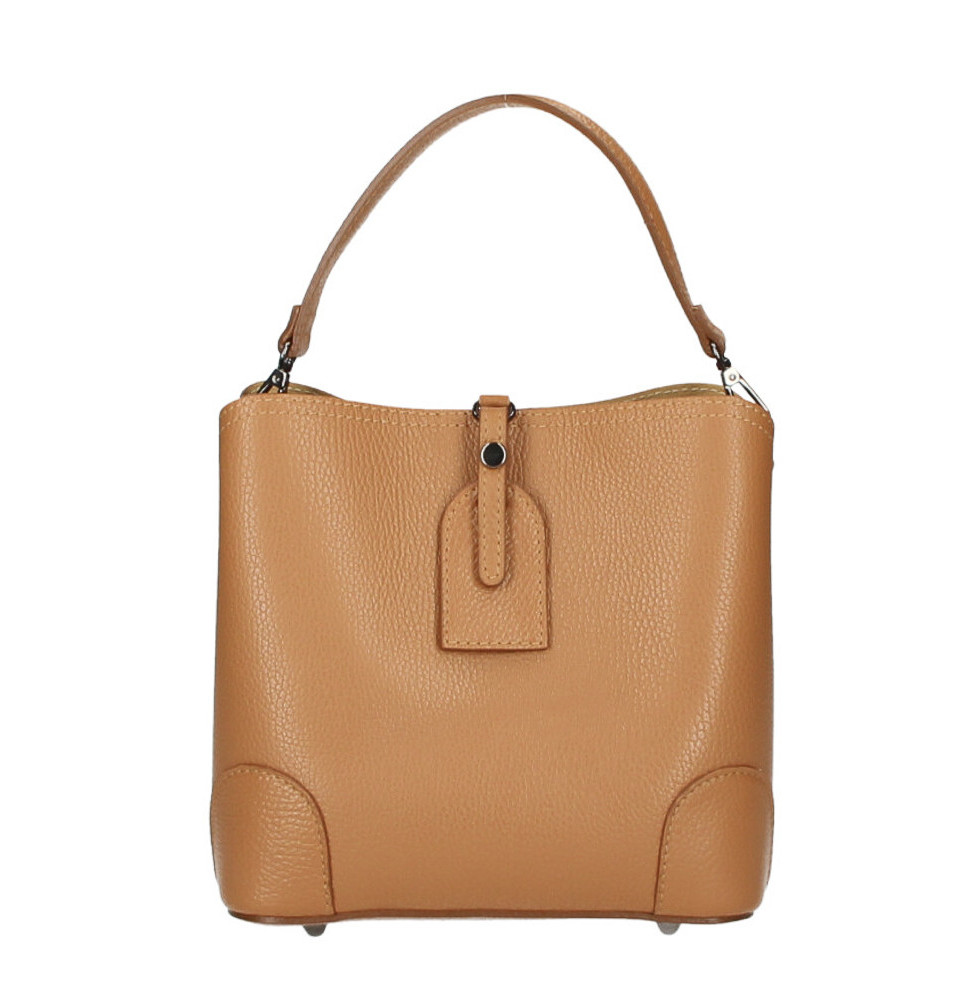 Bőr kézitáska 307 konyak Made in Italy