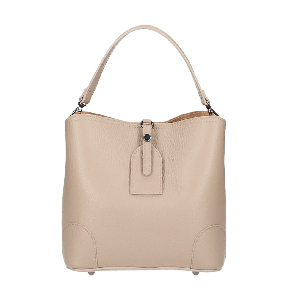 Bőr kézitáska 307 púderrózsaszín Made in Italy