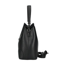 Bőr kézitáska 307 fekete Made in Italy