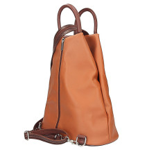 Bőr hátizsák sárga + fekete Készült Olaszországban