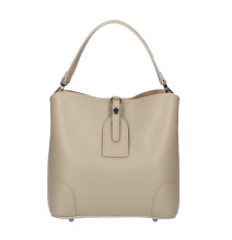 Bőr kézitáska 307 taupe Made in Italy