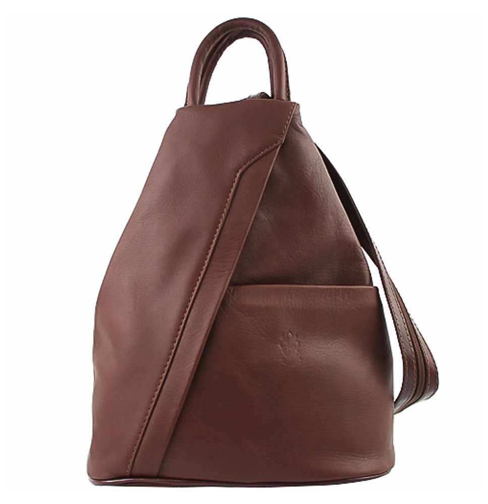 Barna bőr hátizsák. Gyártva Olaszországban