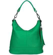 Női bőr kézitáska MI38 zöld Made in Italy