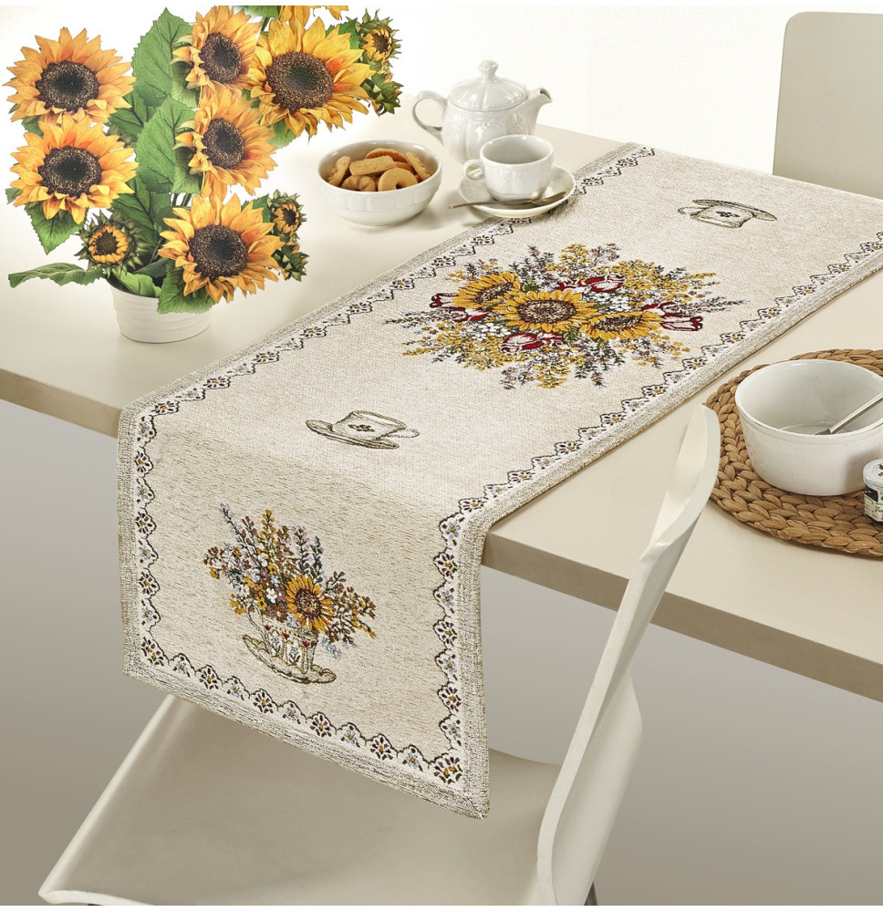 Gobelin terítő napraforgók Chenille IT101