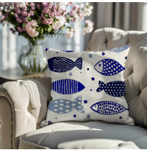 Párnahuzat Kék hal