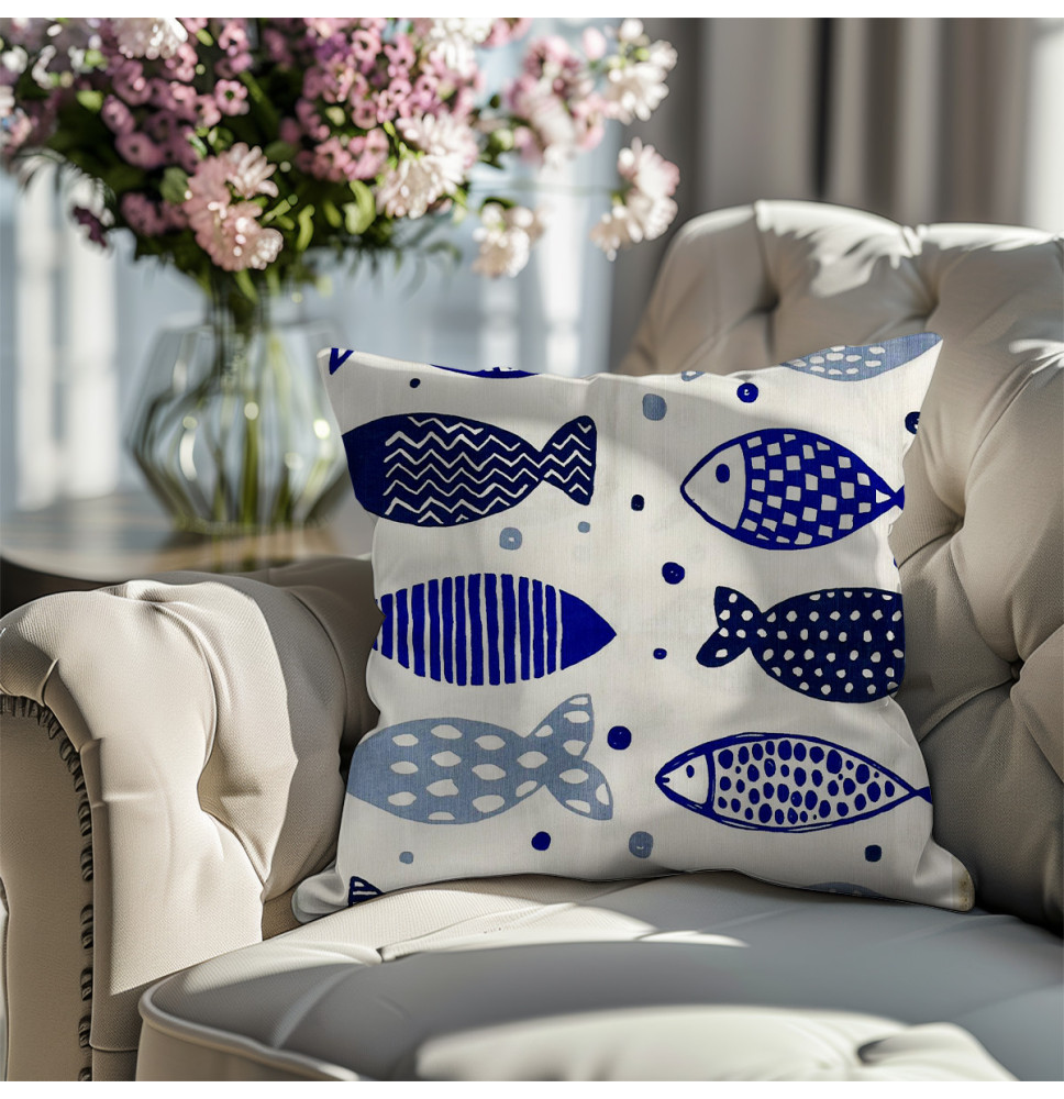 Párnahuzat Kék hal