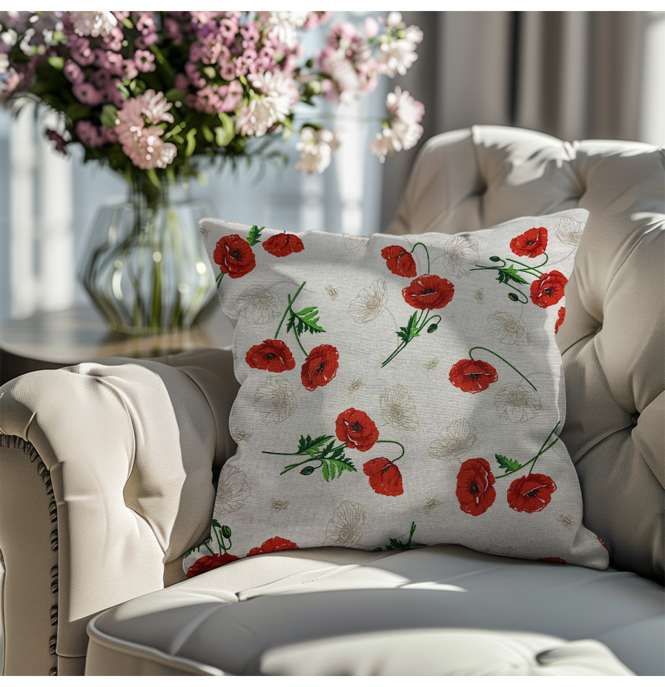 Párnahuzat piros vadmák