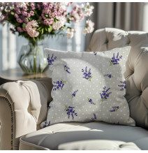 Párnahuzat levendula pöttyökkel