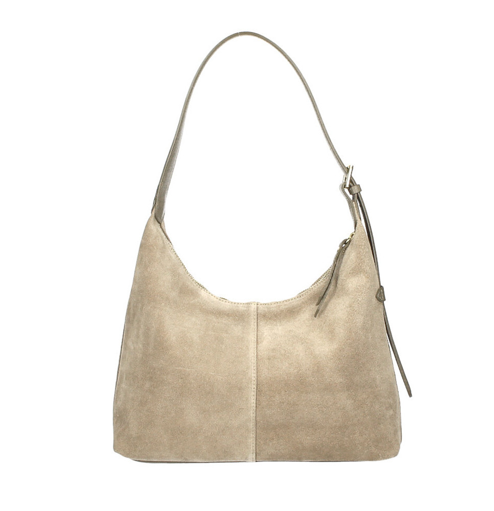 Bőr válltáska 128 taupe Made in Italy