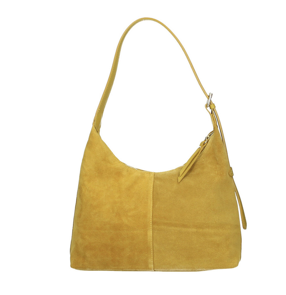 Bőr válltáska 128 okker Made in Italy