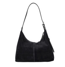 Bőr válltáska 128 fekete Made in Italy