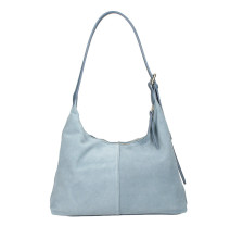 Bőr válltáska 128 égszínkék Made in Italy