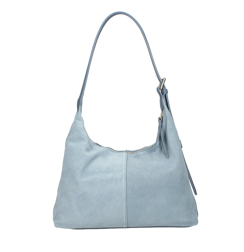 Bőr válltáska 128 égszínkék Made in Italy