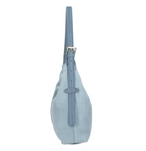 Bőr válltáska 128 égszínkék Made in Italy