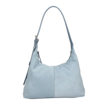 Bőr válltáska 128 égszínkék Made in Italy