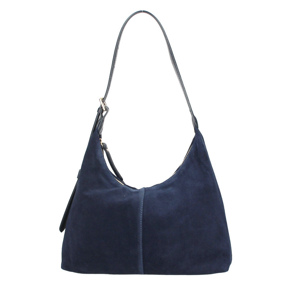 Bőr válltáska 128 sötétkék Made in Italy