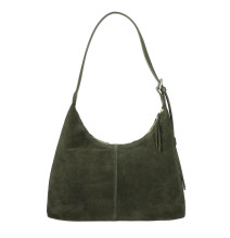 Bőr válltáska 128 katonai zöld Made in Italy