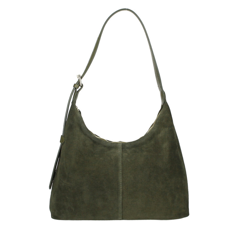 Bőr válltáska 128 katonai zöld Made in Italy