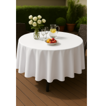 Kerek kerti asztalterítő Ø 150 cm fehér