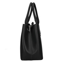 Bőr táska 158 fekete Made in Italy