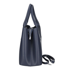 Bőr táska 158 kék Made in Italy