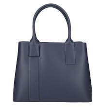 Bőr táska 158 kék Made in Italy