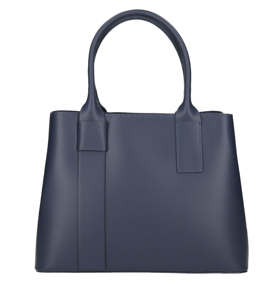 Bőr táska 158 kék Made in Italy