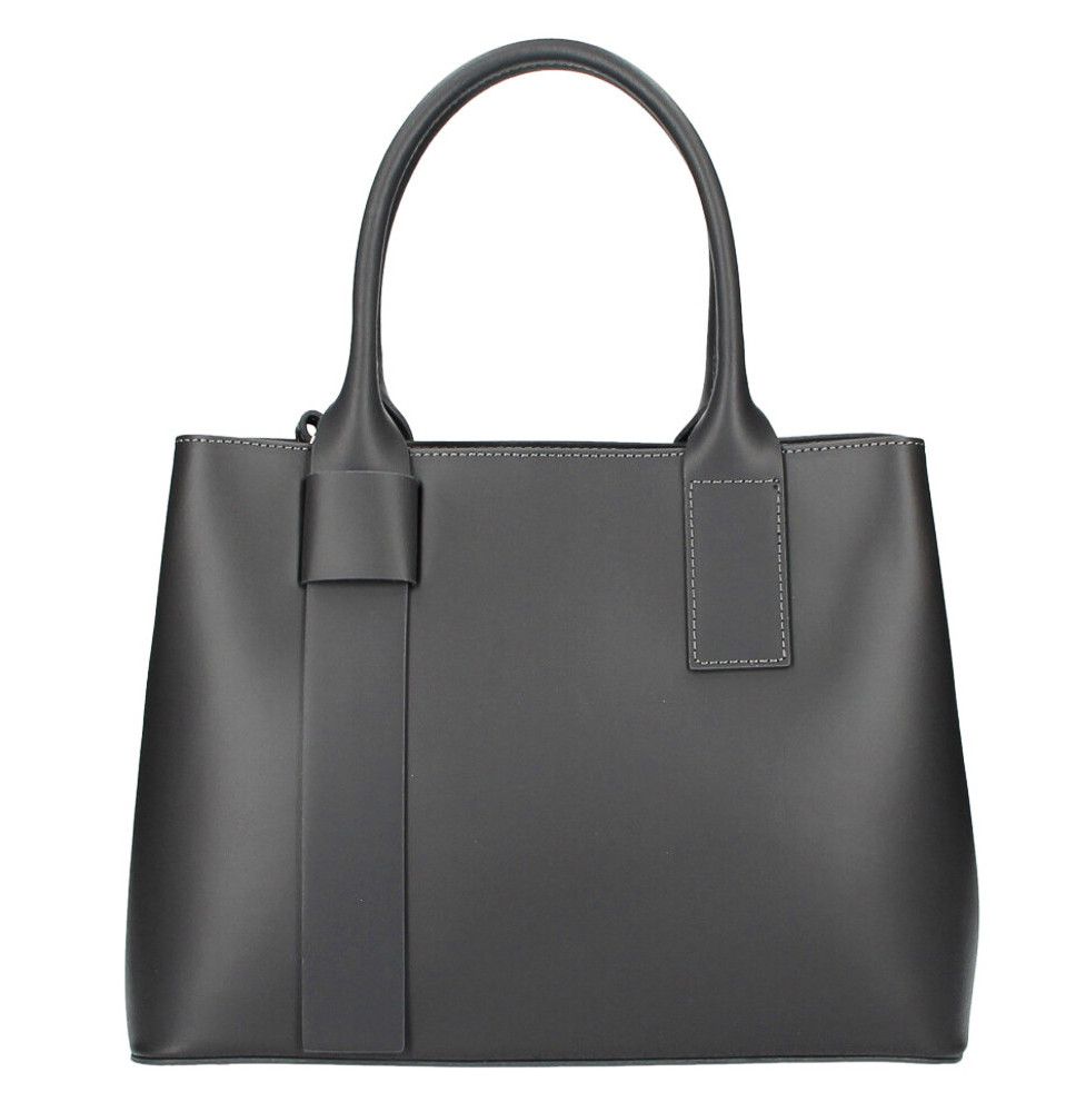 Bőr táska 158 sötét szürke Made in Italy