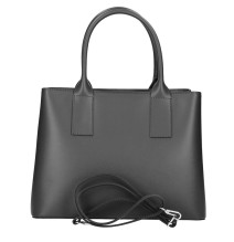 Bőr táska 158 sötét szürke Made in Italy