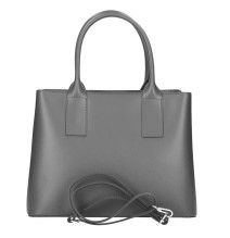 Bőr táska 158 szürke Made in Italy