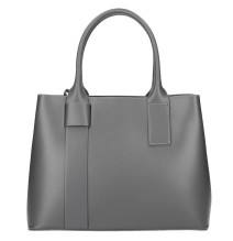 Bőr táska 158 szürke Made in Italy