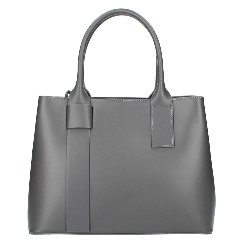 Bőr táska 158 szürke Made in Italy