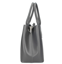 Bőr táska 158 szürke Made in Italy