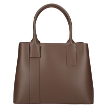 Bőr táska 158 barna Made in Italy