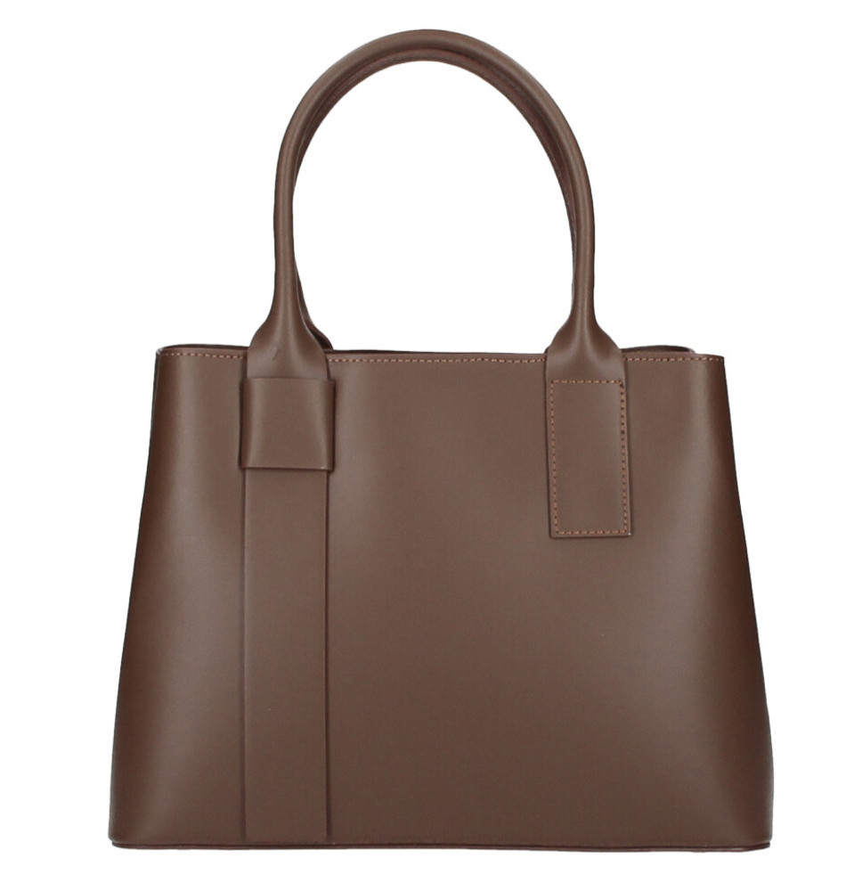 Bőr táska 158 barna Made in Italy