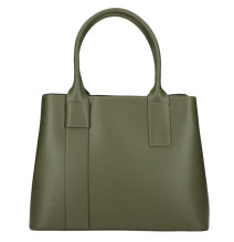 Bőr táska 158 katonai zöld Made in Italy